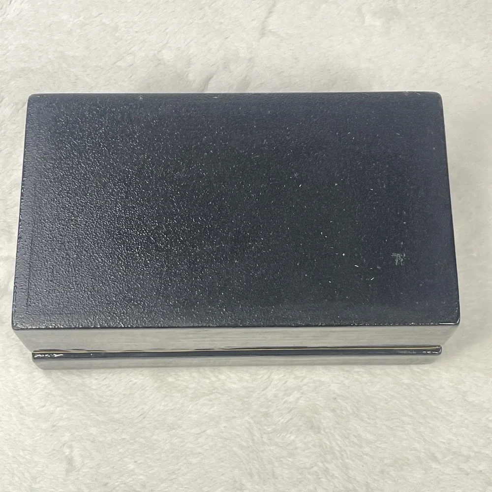 Vintage Black Lacquer Bird of Paradise Trinket Box Jewelry Keepsake Box 6